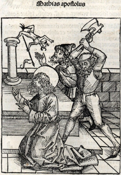 Szent Mátyás lefejezése (Schedel-krónika, 1493)