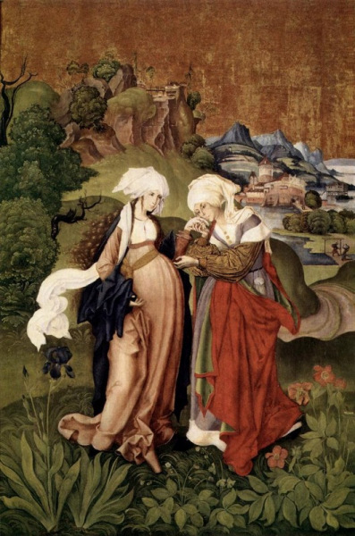 M. S. Mester: Mária és Erzsébet találkozása (1506)