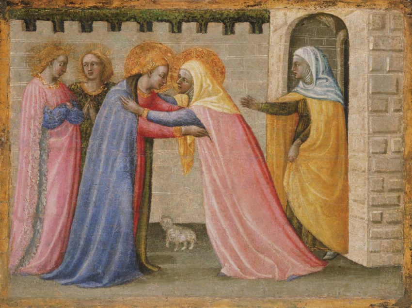 Paolo Schiavo: Mária és Erzsébet találkozása (1428-33)