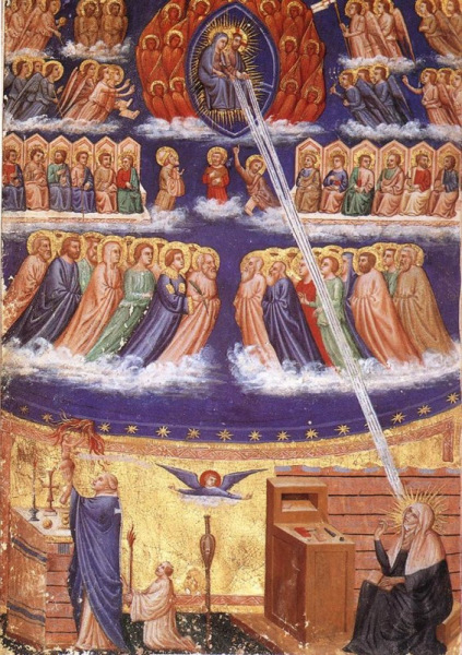 Szent Brigitta látomásai (miniatúra, 1400 k.)
