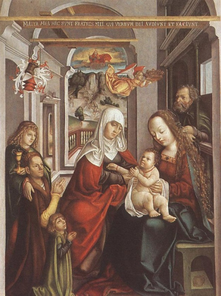Imeretlen festő: Szent Anna, a Szent Szűz és a Gyermek (1520 körül)