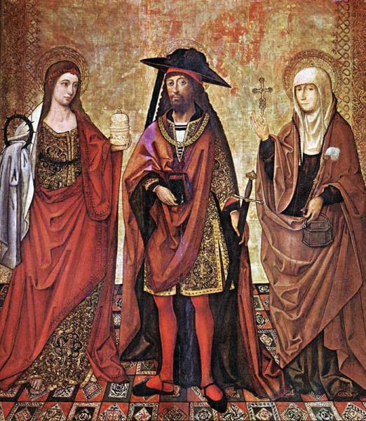Ismeretlen spanyol mester: Szent Lázár Márta és Mária között