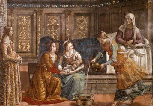 Domenico Ghirlandaio: Mária születése (1486–90)
