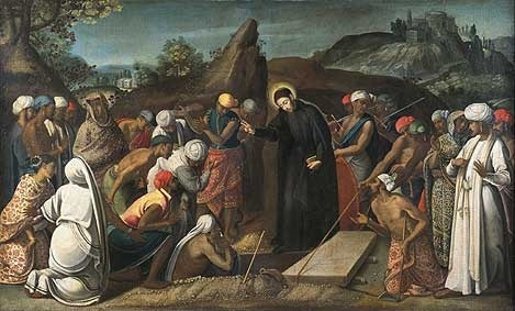André Reinoso: Xavéri Szent Ferenc csodát tesz (1619)
