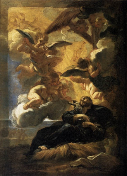 Giovanni Battista Gaulli (Baciccio): Xavéri Szent Ferenc látomása (1675 körül)