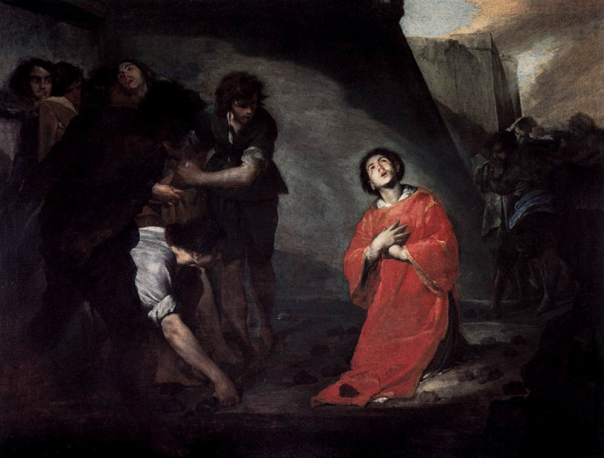Bernardo Cavallino: Szent István vértanúsága (17. század)