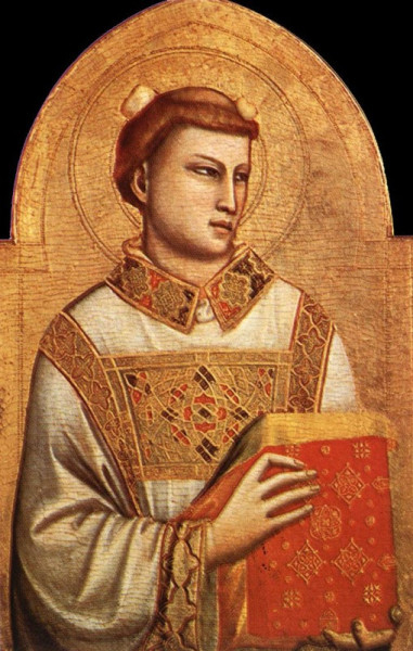 Giotto de Bondone: Szent István Vértanú (1320–25)