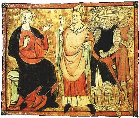 Becket Szent Tamás és II. Henrik király (14. század)