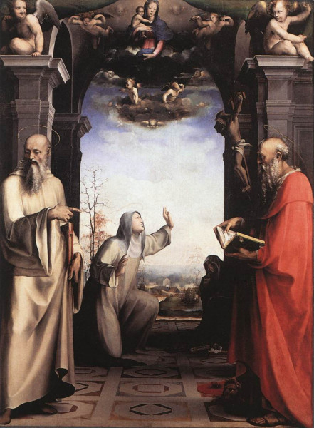Domenico Beccafumi: Sienai Szent Katalin stigmatizációja (1515 körül)