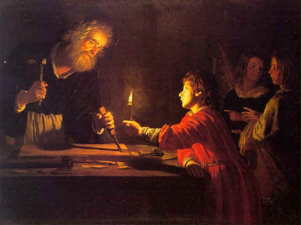 Gerard van Honthorst: Szent József, az ács (17. század)