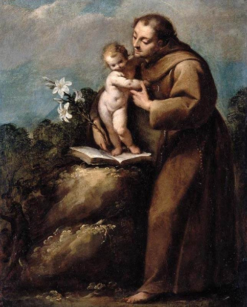 Carlo Francesco Nuvolone: Páduai Szent Antal a gyermek Jézussal (17. század)