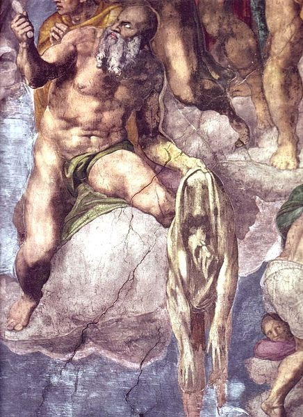 Michelangelo Utolsó ítélet című festményének részlete