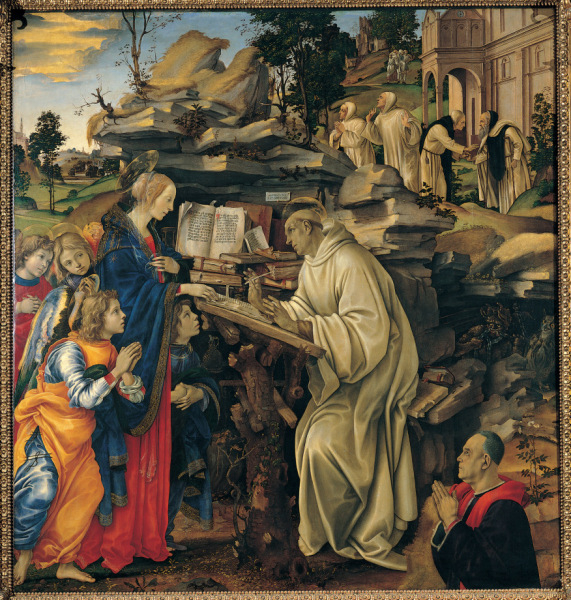 Filippino Lippi: A Szent Szűz megjelenik Bernátnak (1485–1487)