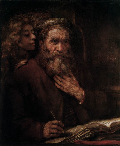 Rembrandt: Máté és az angyal (1661)