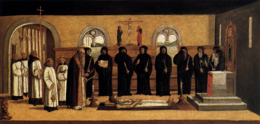 Lorenzo Bastiani: Szent Jeromos halála (1485)