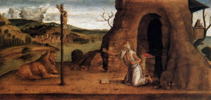 Lassaro Bastiani: Szent Jeromos a sivatagban (1470 körül)