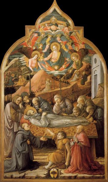 Fra Filippo Lippi: Szent Jeromos temetése (1460 körül)