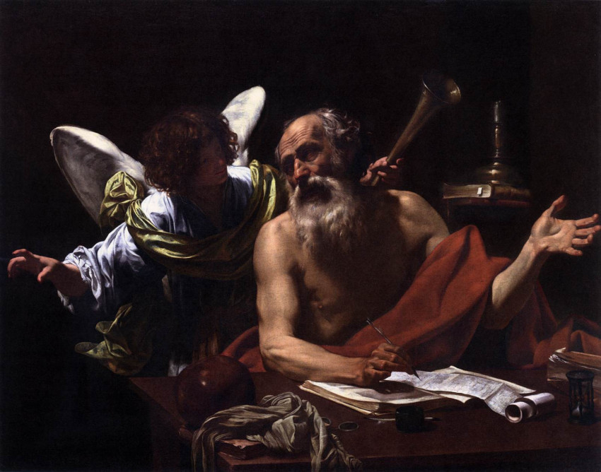 Simon Vouet: Szent Jeromos és az angyal (1622–25)