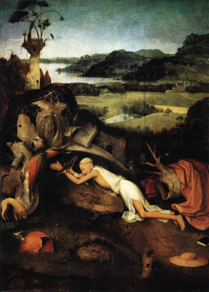 Hieronymus Bosch: Szent Jeromos imádság közben (1505 körül)