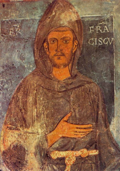 Ismeretlen itáliai festő: Assisi Szent Ferenc (1224 előtt)