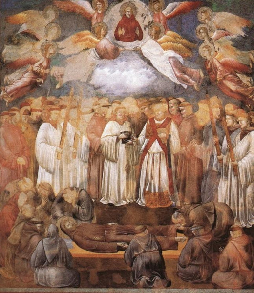 Giotto: Szent Ferenc halála