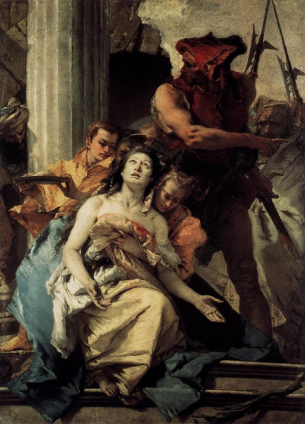 Giovanni Battista Tiepolo: Szent Ágota mártírsága (1756 körül)