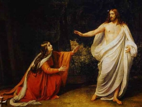 Alekszandr Andrejevics Ivanov:  Krisztus megjelenik Mária Magdolnának (1835) 
