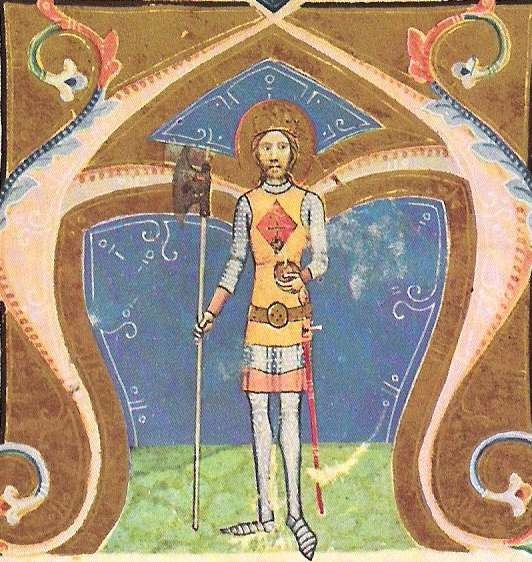 I. László király  (miniatúra a Képes krónikából)