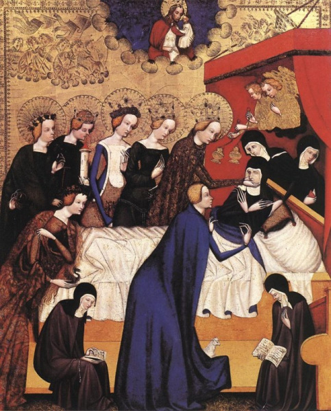 Heiligenkreuzi mester: Szent Klára halála (1410)