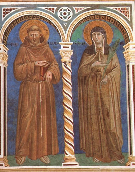 Giotto di Bondone: Assisi Szent Ferenc és Szent Klára (1296–1304)