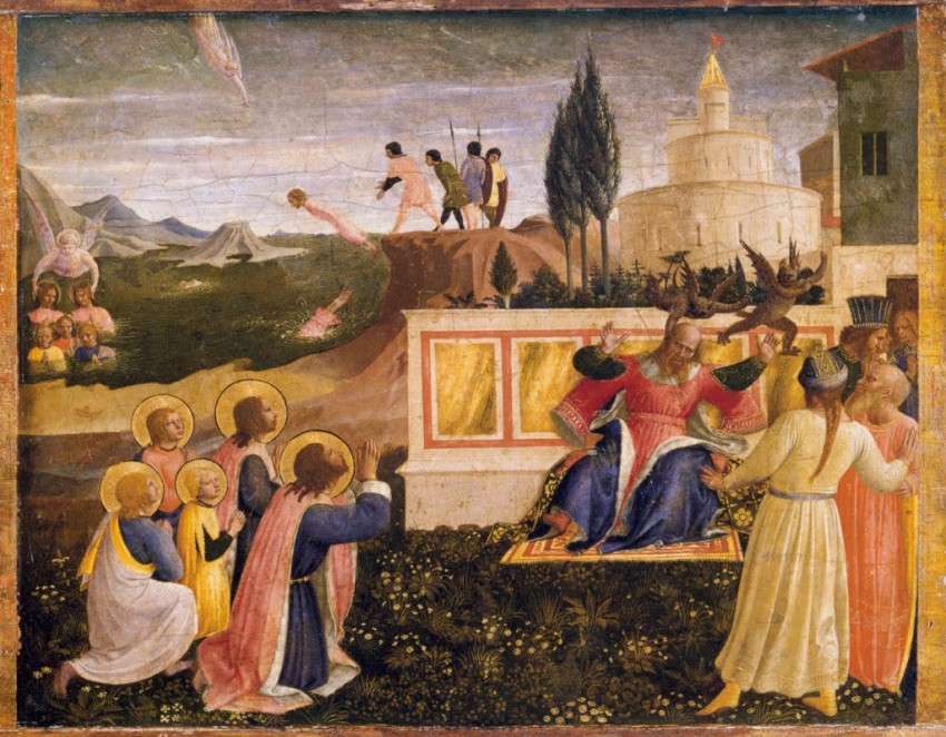 Fra Angelico: Szent Kozma és Szent Damján megmenekülése (1438–40)
