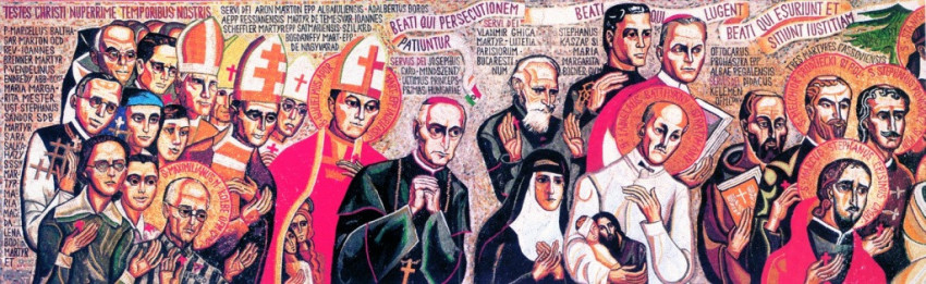 A krakkói Isteni Irgalmasság bazilika magyar kápolnájának mozaikja