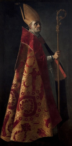 Francisco Zurbarán: Szent Ambrus (1626–27) Szépművészeti Múzeum, Sevilla