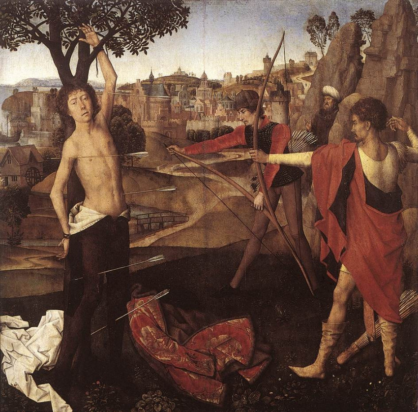 Hans Memling: Szent Sebestyén vértanúsága (1475 körül)