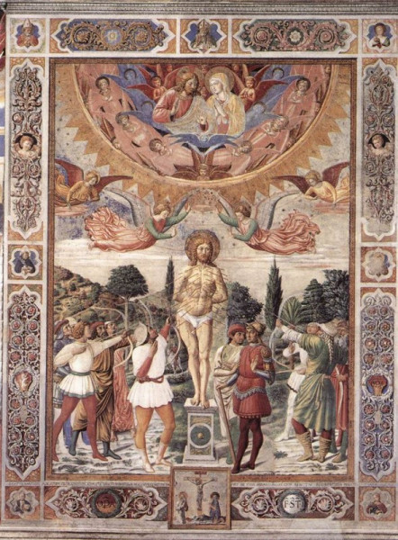 Benozzo Gozzoli: Szent Sebestyén (1465)