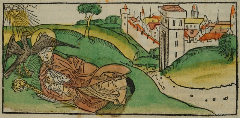 Szent Szervác (fametszet a 13. századból)