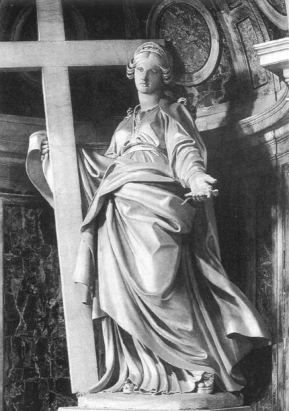Szent Ilona szobra a Szent Péter-bazilikában
