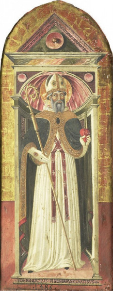 Ismeretlen firenzei festő: Antiochiai Szent Ignác (1486)