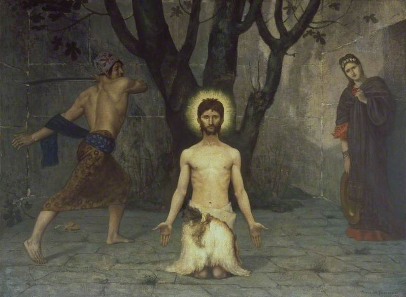 Pierre Puvis de Chavannes: Keresztelő Szent János lefejezése (1869)