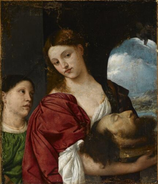 Tiziano: Szalóme Keresztelő Szent János fejével (1515 körül)
