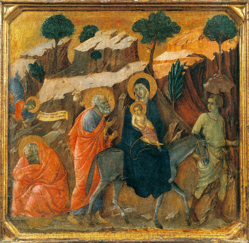Duccio di Buoninsegna: Menekülés Egyiptomba (1308–11)