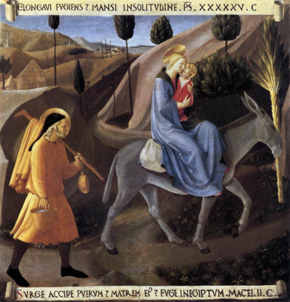 Fra Angelico: Menekülés Egyiptomba (1451-52)