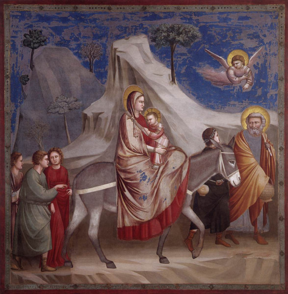 Giotto di Bondone: Menekülés Egyiptomba (1304–06)