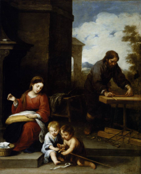Bartolomé Esteban Murillo:  A Szent Család a gyermek Szent Jánossal (1655–60)