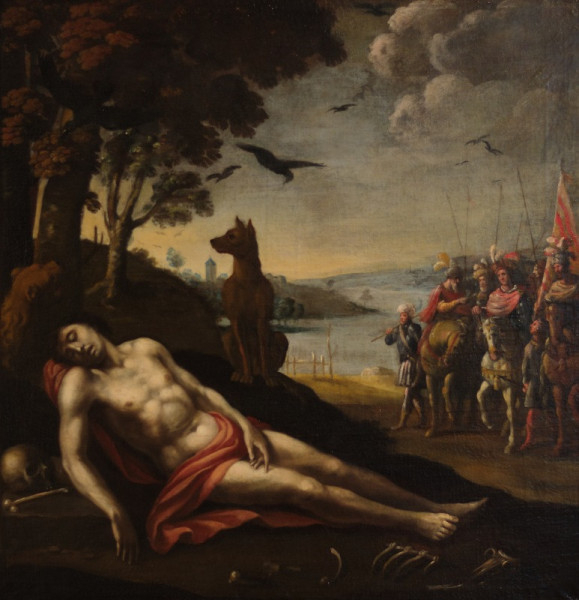Guillaume Perrier: Szent Vince meghal a sebeitől (17. század)