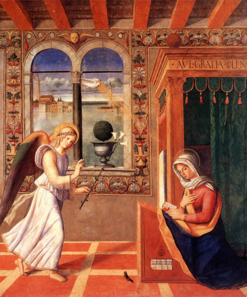 Franceco di Simone de Santacroce: Az angyali üdvözlet (1504)