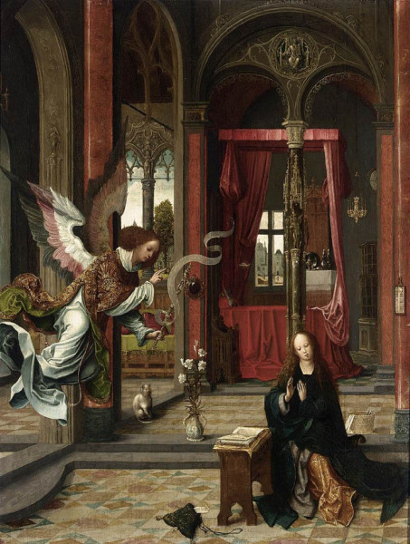 Jan de Beer: Az angyali üdvözlet (16. század eleje)