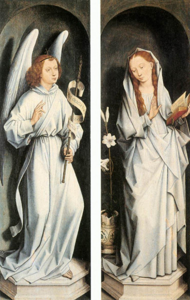 Hans Memling: Az angyali üdvözlet (1467-70)