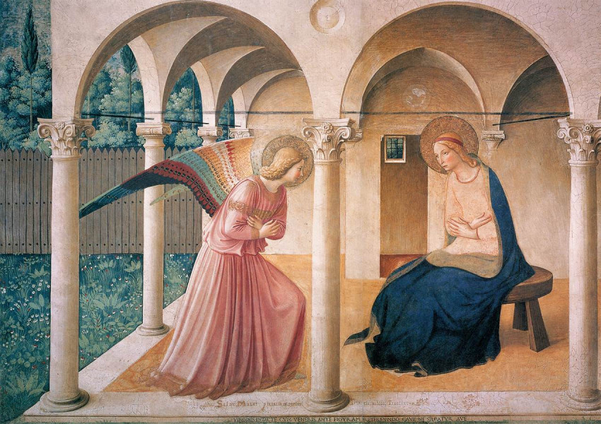 Fra Angelico: Az angyali üdvözlet (1442-43)