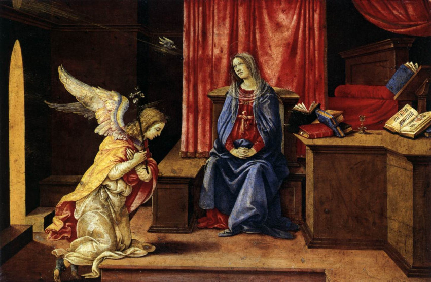 Filippino Lippi: Az angyali üdvözlet (1490-96)